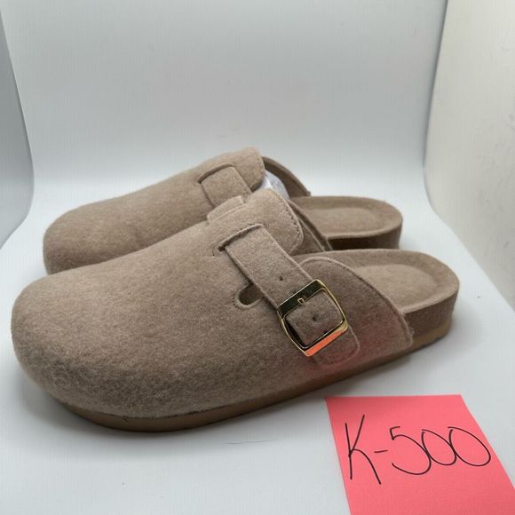 CUSHIONAIRE Women's Cork Footbed Clog 9 SAND - Picture 3 of 7